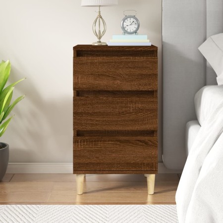 Brown oak plywood bedside table 40x35x70 cm by vidaXL, Nightstands - Ref: Foro24-819667, Price: 53,53 €, Discount: %