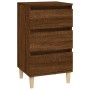 Mesita de noche madera contrachapada roble marrón 40x35x70 cm de vidaXL, Mesitas de noche - Ref: Foro24-819667, Precio: 53,53...