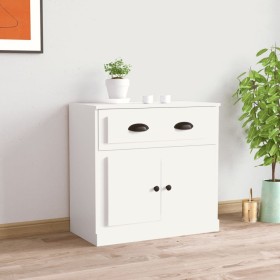 Aparador de madera contrachapada blanco 70x35,5x67,5 cm de vidaXL, Aparadores - Ref: Foro24-816424, Precio: 71,92 €, Descuent...