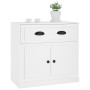 Aparador de madera contrachapada blanco 70x35,5x67,5 cm de vidaXL, Aparadores - Ref: Foro24-816424, Precio: 71,92 €, Descuent...