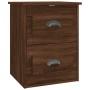 Brown oak wall bedside table 41.5x36x53 cm by vidaXL, Nightstands - Ref: Foro24-816406, Price: 50,11 €, Discount: %