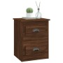 Brown oak wall bedside table 41.5x36x53 cm by vidaXL, Nightstands - Ref: Foro24-816406, Price: 50,11 €, Discount: %