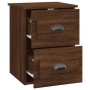 Brown oak wall bedside table 41.5x36x53 cm by vidaXL, Nightstands - Ref: Foro24-816406, Price: 50,11 €, Discount: %