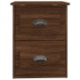 Brown oak wall bedside table 41.5x36x53 cm by vidaXL, Nightstands - Ref: Foro24-816406, Price: 50,11 €, Discount: %