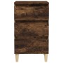 Mesita de noche madera contrachapada roble ahumado 40x35x70 cm de vidaXL, Mesitas de noche - Ref: Foro24-819665, Precio: 50,0...