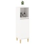 Armario de baño madera contrachapada blanco 30x30x100 cm de vidaXL, Muebles de baño - Ref: Foro24-819804, Precio: 46,45 €, De...