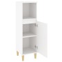 Armario de baño madera contrachapada blanco 30x30x100 cm de vidaXL, Muebles de baño - Ref: Foro24-819804, Precio: 46,45 €, De...