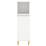 Armario de baño madera contrachapada blanco 30x30x100 cm de vidaXL, Muebles de baño - Ref: Foro24-819804, Precio: 46,45 €, De...