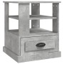 Mesa auxiliar madera contrachapada gris hormigón 50x50x60 cm de vidaXL, Mesas auxiliares - Ref: Foro24-816412, Precio: 75,76 ...