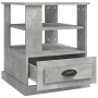 Mesa auxiliar madera contrachapada gris hormigón 50x50x60 cm de vidaXL, Mesas auxiliares - Ref: Foro24-816412, Precio: 75,76 ...