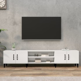 Glossy white plywood TV cabinet 180x31.5x40 cm by vidaXL, TV Furniture - Ref: Foro24-816266, Price: 113,99 €, Discount: %