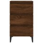 Mesita de noche madera contrachapada roble marrón 40x35x70 cm de vidaXL, Mesitas de noche - Ref: Foro24-819675, Precio: 58,30...