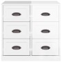 Plywood white glossy sideboard 70x35.5x67.5 cm by vidaXL, Sideboards - Ref: Foro24-816434, Price: 103,99 €, Discount: %