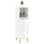 Glossy white plywood bathroom cabinet 30x30x100 cm by vidaXL, Bathroom furniture - Ref: Foro24-819806, Price: 73,28 €, Discou...