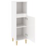 Glossy white plywood bathroom cabinet 30x30x100 cm by vidaXL, Bathroom furniture - Ref: Foro24-819806, Price: 73,28 €, Discou...