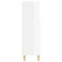 Glossy white plywood bathroom cabinet 30x30x100 cm by vidaXL, Bathroom furniture - Ref: Foro24-819806, Price: 73,28 €, Discou...