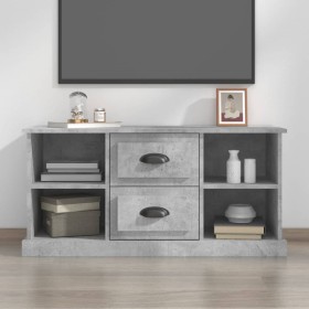 Mueble de TV madera contrachapada gris hormigón 99,5x35,5x48 cm de vidaXL, Muebles TV - Ref: Foro24-816276, Precio: 66,99 €, ...