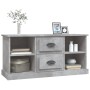 Concrete gray plywood TV cabinet 99.5x35.5x48 cm by vidaXL, TV Furniture - Ref: Foro24-816276, Price: 66,66 €, Discount: %