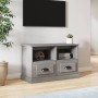 Sonoma gray plywood TV cabinet 80x35x50 cm by vidaXL, TV Furniture - Ref: Foro24-816286, Price: 61,35 €, Discount: %