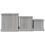 Coffee tables 3 units Sonoma gray engineered wood by vidaXL, Coffee table - Ref: Foro24-816494, Price: 67,99 €, Discount: %