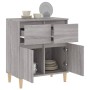 Aparador de madera contrachapada gris Sonoma 60x35x70 cm de vidaXL, Aparadores - Ref: Foro24-819682, Precio: 59,77 €, Descuen...