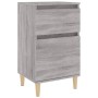 Gray Sonoma bedside table 40x35x70 cm by vidaXL, Nightstands - Ref: Foro24-819704, Price: 46,46 €, Discount: %