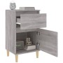 Gray Sonoma bedside table 40x35x70 cm by vidaXL, Nightstands - Ref: Foro24-819704, Price: 46,46 €, Discount: %