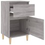 Gray Sonoma bedside table 40x35x70 cm by vidaXL, Nightstands - Ref: Foro24-819704, Price: 46,46 €, Discount: %