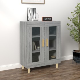 Aparador de madera de ingeniería gris Sonoma 69,5x34x90 cm de vidaXL, Aparadores - Ref: Foro24-817334, Precio: 75,66 €, Descu...