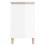 Glossy white plywood nightstand 40x35x70 cm by vidaXL, Nightstands - Ref: Foro24-819632, Price: 50,06 €, Discount: %