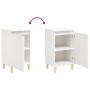 Glossy white plywood nightstand 40x35x70 cm by vidaXL, Nightstands - Ref: Foro24-819632, Price: 50,06 €, Discount: %