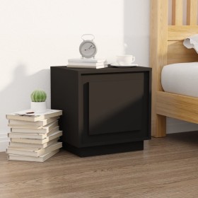 Mesita de noche madera contrachapada negro 44x35x45 cm de vidaXL, Mesitas de noche - Ref: Foro24-819838, Precio: 35,74 €, Des...