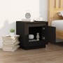 Black plywood nightstand 44x35x45 cm by vidaXL, Nightstands - Ref: Foro24-819838, Price: 35,74 €, Discount: %