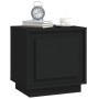 Black plywood nightstand 44x35x45 cm by vidaXL, Nightstands - Ref: Foro24-819838, Price: 35,74 €, Discount: %