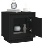 Black plywood nightstand 44x35x45 cm by vidaXL, Nightstands - Ref: Foro24-819838, Price: 35,74 €, Discount: %