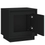 Black plywood nightstand 44x35x45 cm by vidaXL, Nightstands - Ref: Foro24-819838, Price: 35,74 €, Discount: %