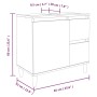 White plywood bathroom cabinet 65x33x60 cm by vidaXL, Bathroom furniture - Ref: Foro24-819820, Price: 62,65 €, Discount: %