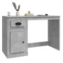 Desk with gray concrete wood drawer 115x50x75 cm by vidaXL, Desks - Ref: Foro24-816476, Price: 79,12 €, Discount: %