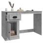 Desk with gray concrete wood drawer 115x50x75 cm by vidaXL, Desks - Ref: Foro24-816476, Price: 79,12 €, Discount: %