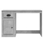 Desk with gray concrete wood drawer 115x50x75 cm by vidaXL, Desks - Ref: Foro24-816476, Price: 79,12 €, Discount: %