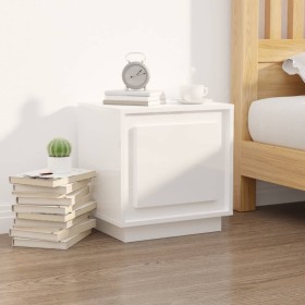 Bedside table made of glossy white plywood, measuring 44x35x45 cm. by vidaXL, Nightstands - Ref: Foro24-819840, Price: 37,74 ...