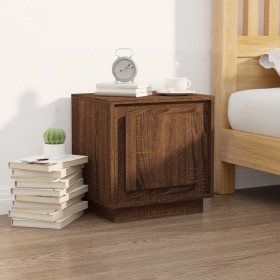 Oak brown plywood bedside table 44x35x45 cm by vidaXL, Nightstands - Ref: Foro24-819850, Price: 35,99 €, Discount: %