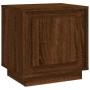 Mesita de noche madera contrachapada marrón roble 44x35x45 cm de vidaXL, Mesitas de noche - Ref: Foro24-819850, Precio: 35,74...