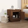 Oak brown plywood bedside table 44x35x45 cm by vidaXL, Nightstands - Ref: Foro24-819850, Price: 35,74 €, Discount: %