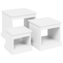 3 white engineered wood coffee tables by vidaXL, Coffee table - Ref: Foro24-816488, Price: 67,41 €, Discount: %