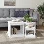 3 Stück weiße Couchtische aus Holzwerkstoff von vidaXL, Couchtisch - Ref: Foro24-816488, Preis: 67,41 €, Rabatt: %