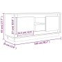 TV-Schrank aus betongrauem Sperrholz, 102 x 35 x 45 cm von vidaXL, TV-Möbel - Ref: Foro24-819864, Preis: 59,40 €, Rabatt: %