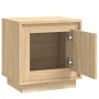 Bedside table made of oak plywood in Sonoma finish, measuring 44x35x45 cm. by vidaXL, Nightstands - Ref: Foro24-819842, Price...