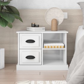 Bright white bedside table 60x35.5x45 cm by vidaXL, Nightstands - Ref: Foro24-816370, Price: 59,87 €, Discount: %