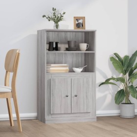 Gray Sonoma plywood sideboard 60x35.5x103.5 cm by vidaXL, Sideboards - Ref: Foro24-816318, Price: 83,73 €, Discount: %